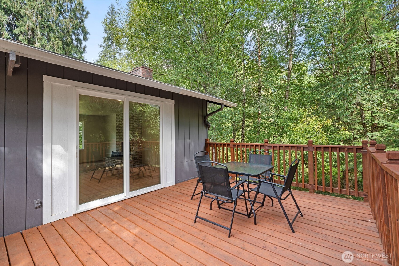115 Maschke Road Vader, WA 98593 - Photo 28 of 40 a patio with wooden floor and outdoor space