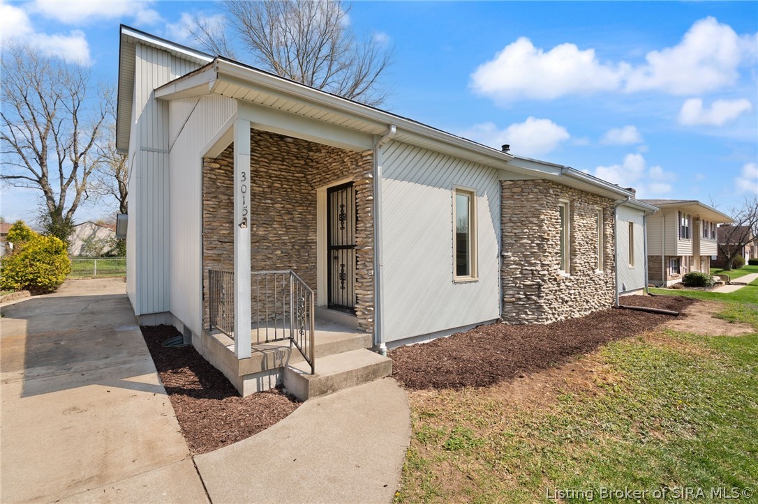 Welcoming Side Porch Entry