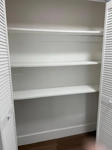 a close view of closet