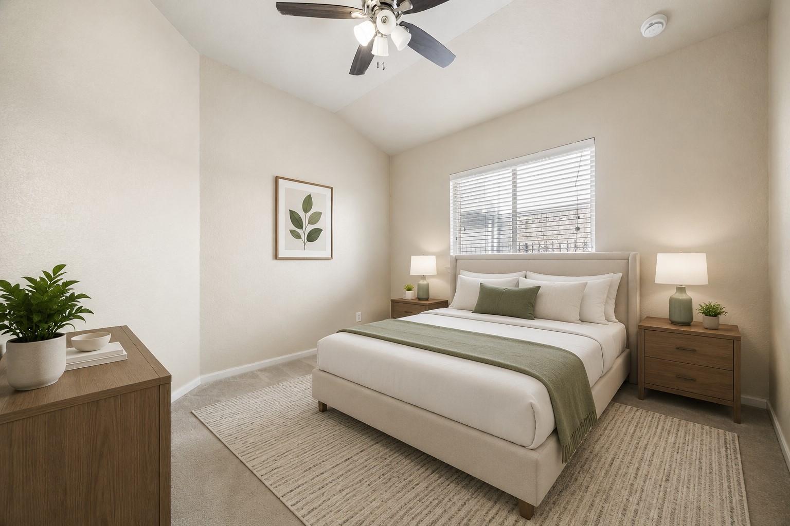 7806 Summer Night Lane Rosenberg, TX 77469 - Photo 17 of 23 The secondary room includes a multi-blade ceiling fan with a light fixture, neutral paint, and an reach-in area suitable for furniture placement. **This room has been virtually staged.