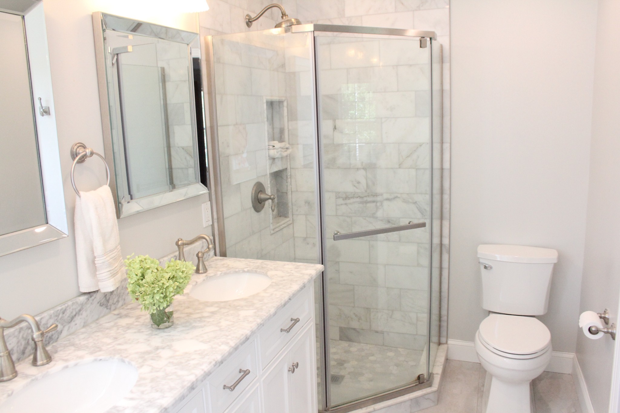 848 Philadelphia Road Lebanon, TN 37087 - Photo 31 of 50 a bathroom with a granite countertop sink toilet and shower