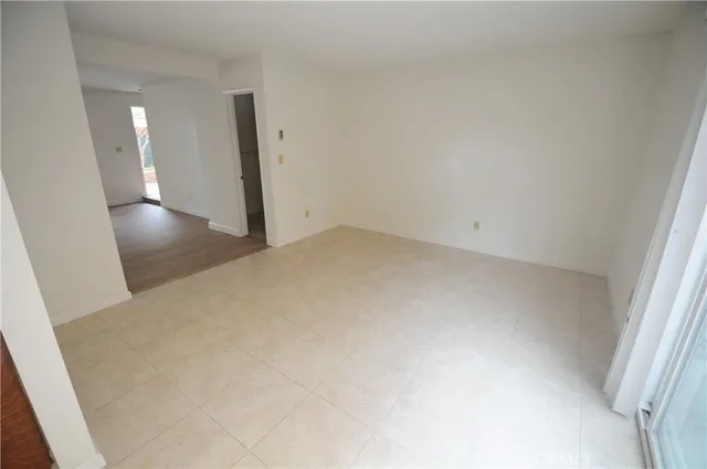 an empty room with a natural light