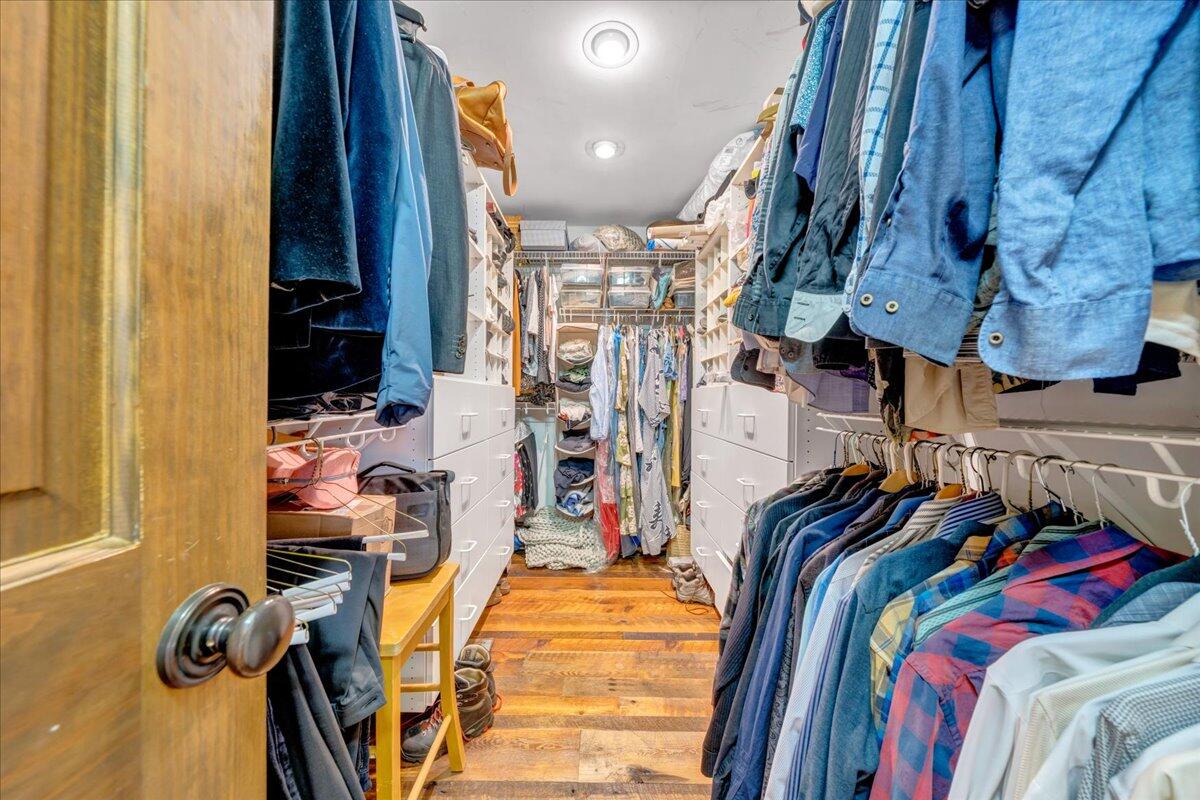 490 Lookout Ridge Lane Copper Hill, VA 24079 - Photo 35 of 69 a view of walk in closet with clothes and shoes