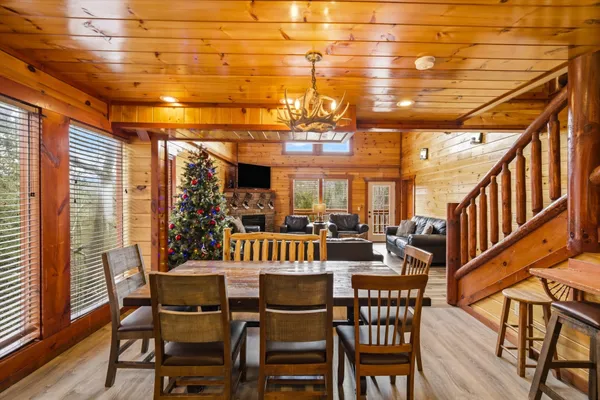 a view of an chairs and table in a patio