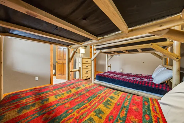 a view of balcony with wooden floor