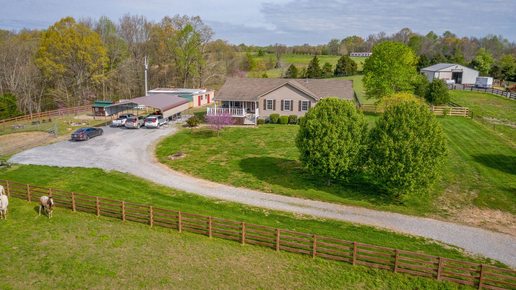 3854 Martins Chapel Road Springfield, TN 37172 - Photo 27 of 35 a view of a house with a yard and potted plants