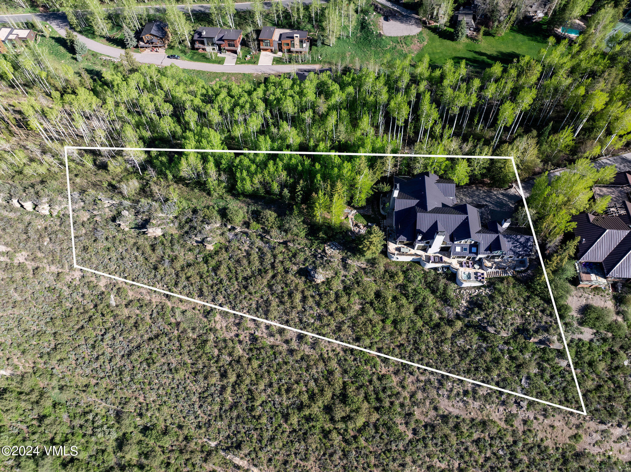 1675 Aspen Ridge Road Vail, CO 81657 - Photo 53 of 53 1675_aspen_ridge_rd_aerial_e