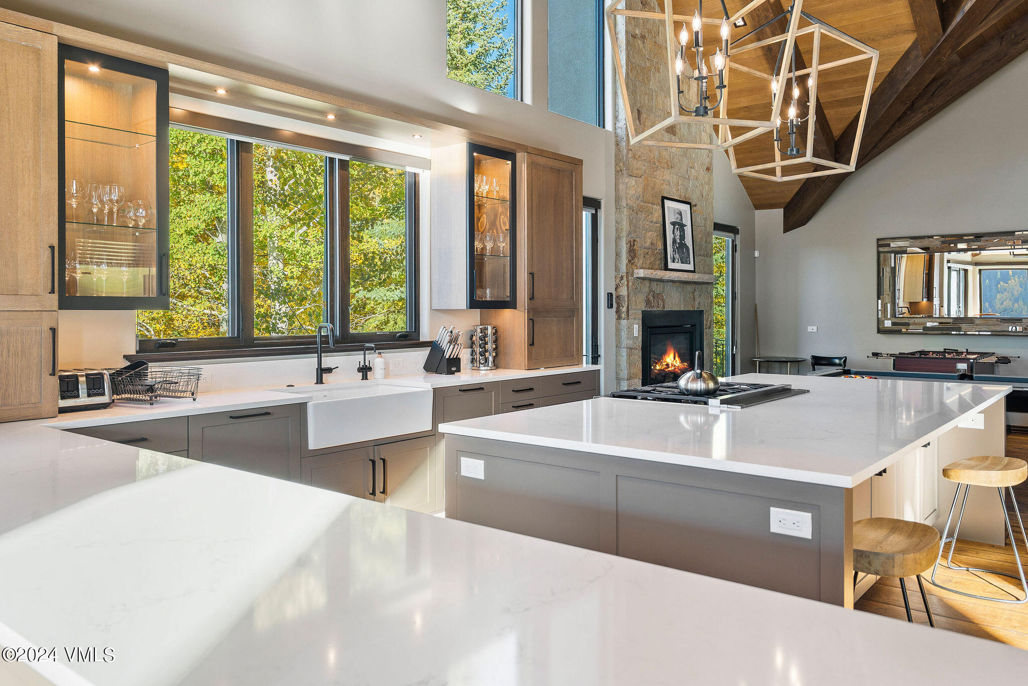 1675 Aspen Ridge Road Vail, CO 81657 - Photo 9 of 53 a large bathroom with a large window and a sink