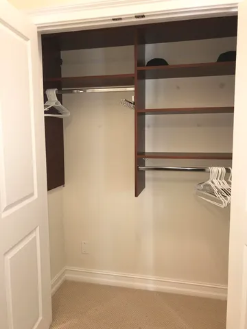 a close view of closet