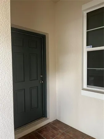 a view of front door