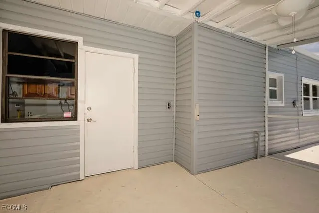 a view of backyard space