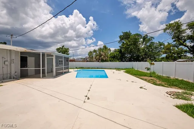 a view of outdoor space yard and swimming pool