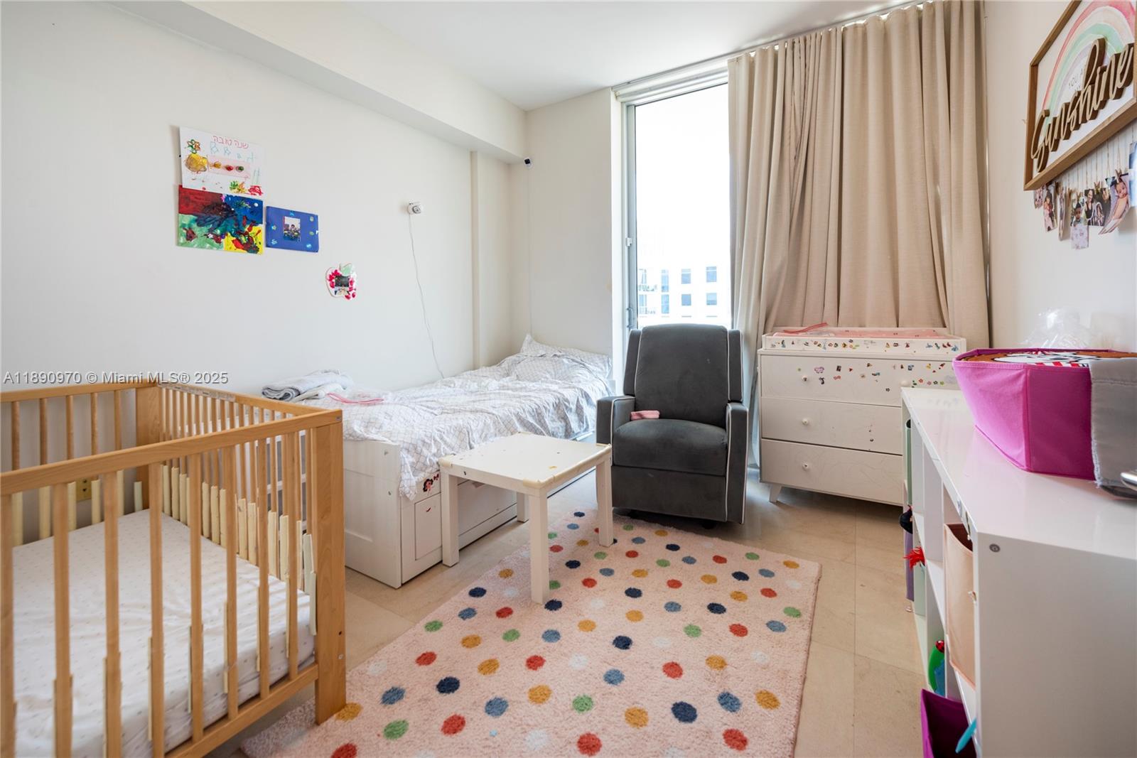 3131 Northeast 188th Street, Unit 2808 Aventura, FL 33180 - Photo 11 of 33 a bedroom with a bed and a couch