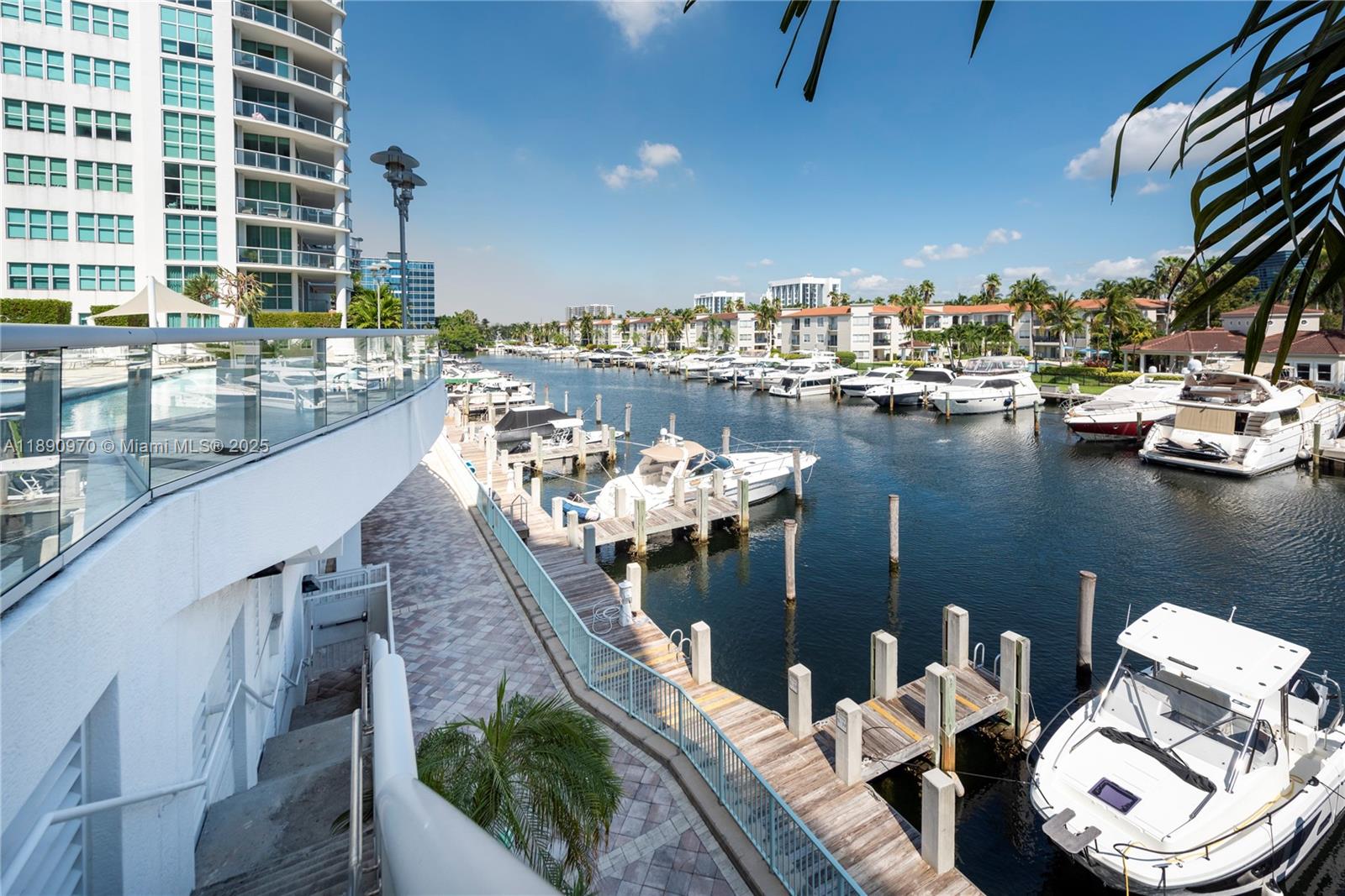 3131 Northeast 188th Street, Unit 2808 Aventura, FL 33180 - Photo 26 of 33 a view of a lake from a balcony