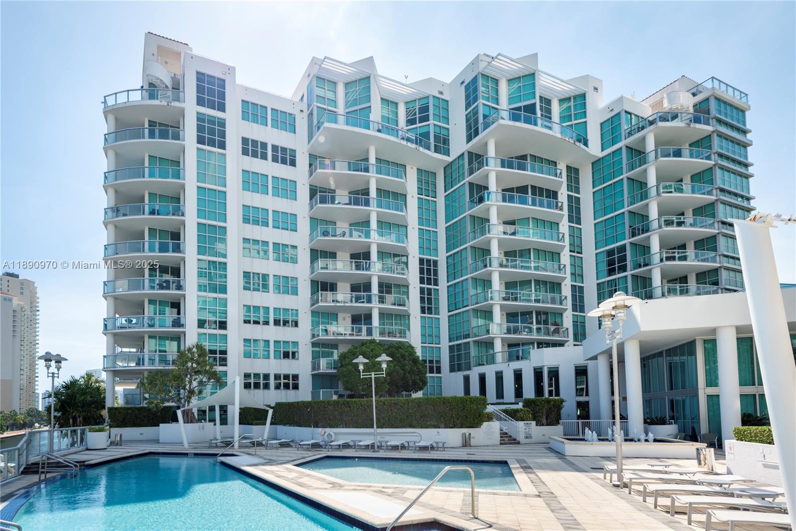 3131 Northeast 188th Street, Unit 2808 Aventura, FL 33180 - Photo 28 of 33 a view of a building with a garden