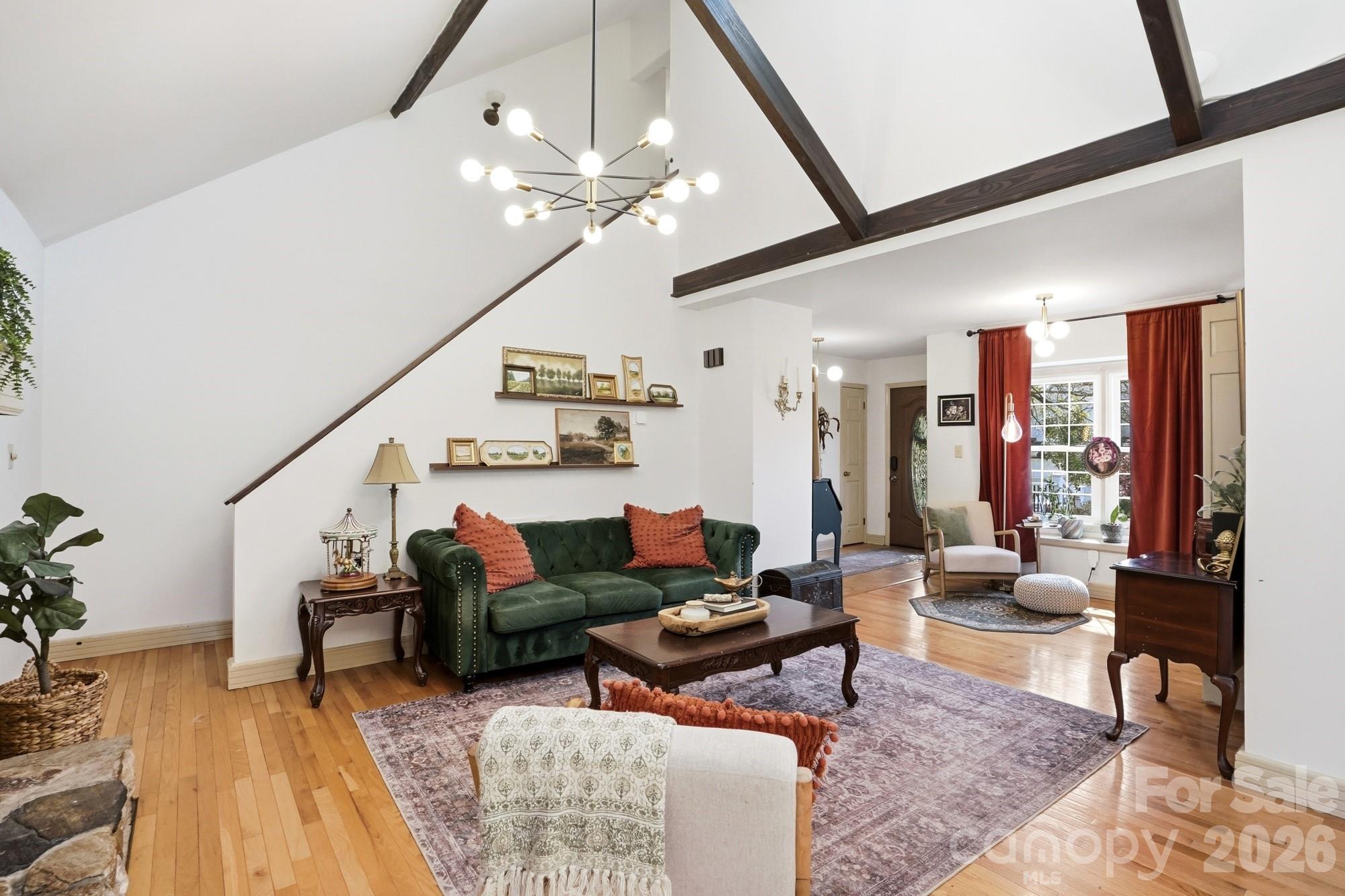 6046 Windjammer Drive Tega Cay, SC 29708 - Photo 10 of 46 a living room with furniture and wooden floor
