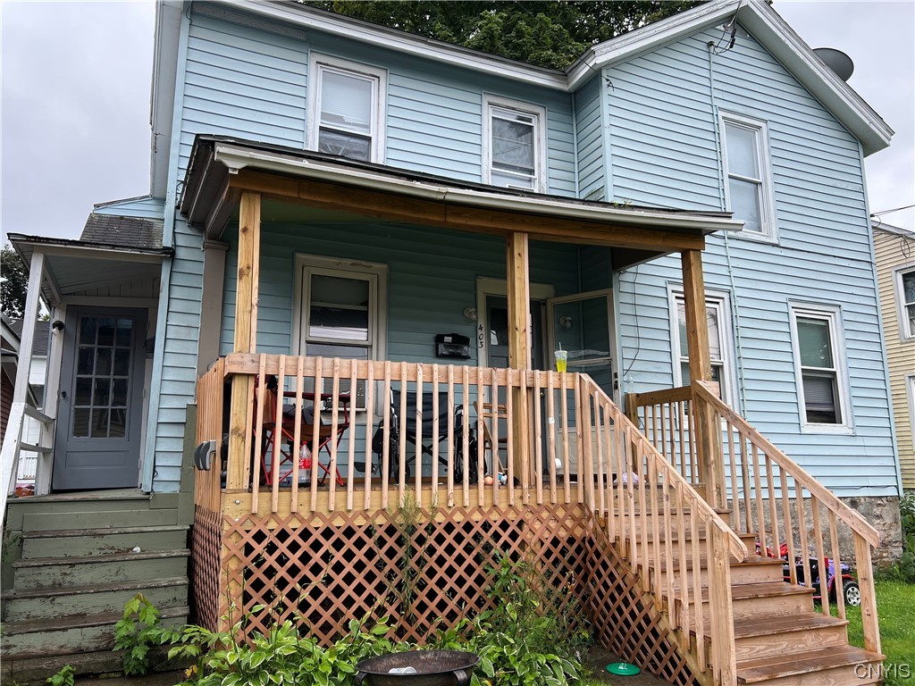 403 Washington Avenue Oneida, NY 13421 - Photo 1 of 1 Front of Home with Porch for Apartment 1