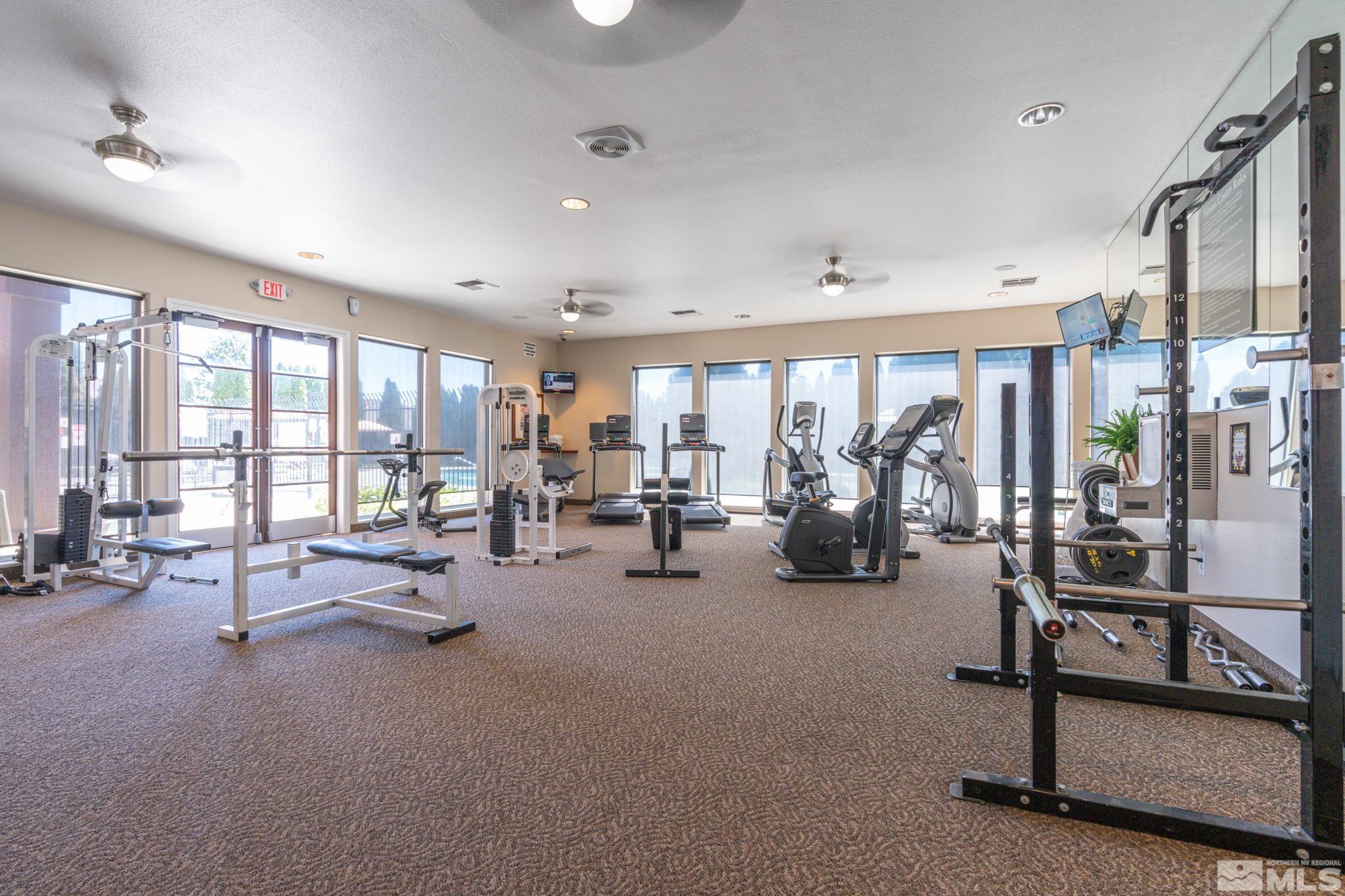 6850 Sharlands Avenue, Unit S2106 Reno, NV 89523 - Photo 35 of 36 a view of a room with gym equipment