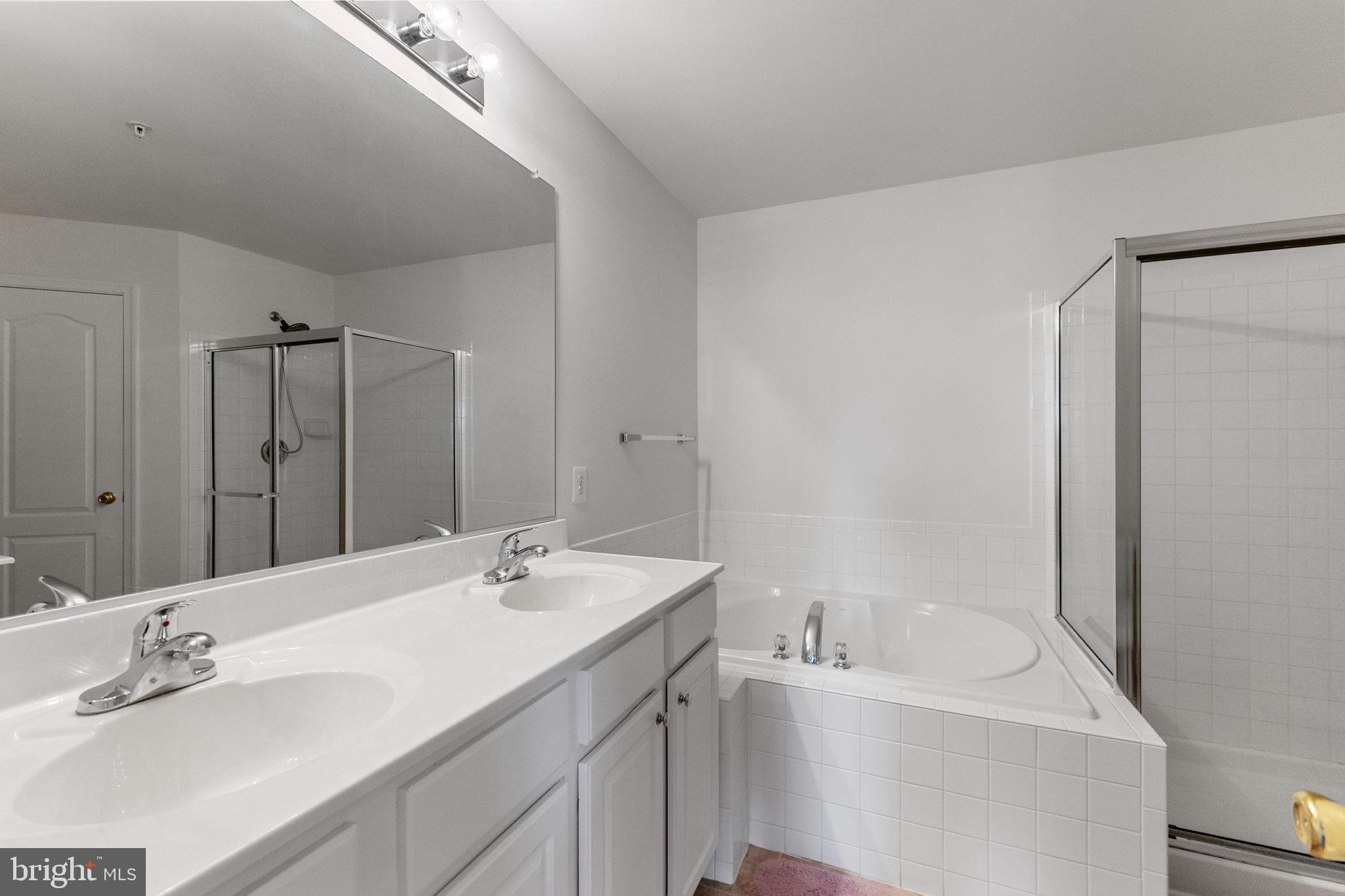 127 Mountain Creek Circle Frederick, MD 21702 - Photo 20 of 26 a bathroom with a bathtub a sink a mirror and vanity