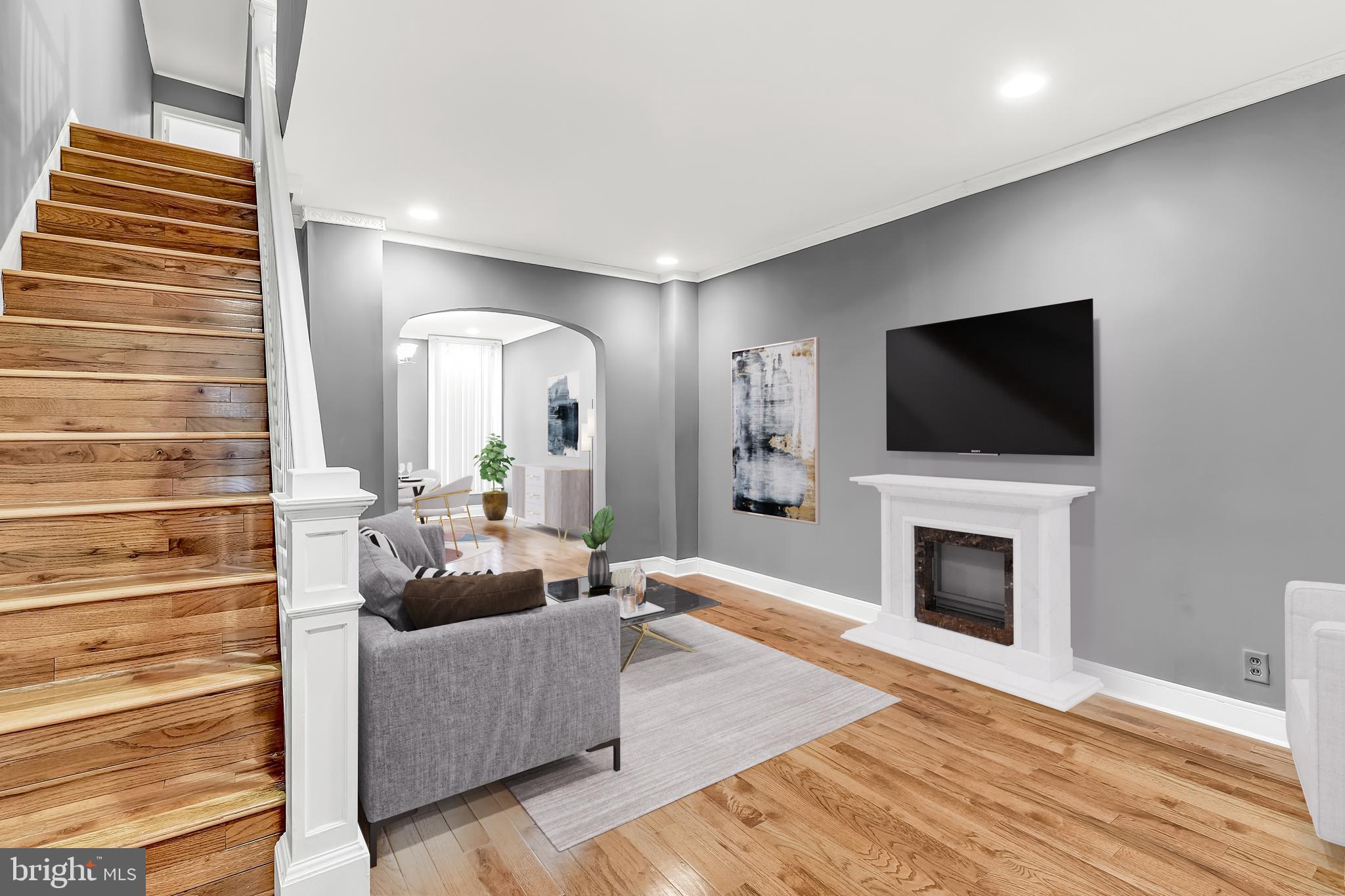 3708 Woodridge Road Baltimore, MD 21229 - Photo 29 of 41 Check out the hard wood stairs.