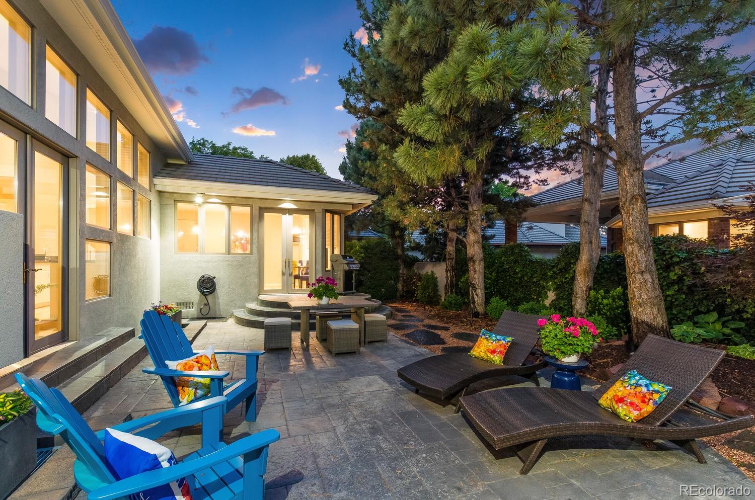 27 Hyde Park Circle Denver, CO 80209 - Photo 38 of 40 a backyard of a house with outdoor seating