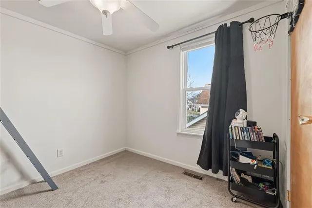 a view of an empty room