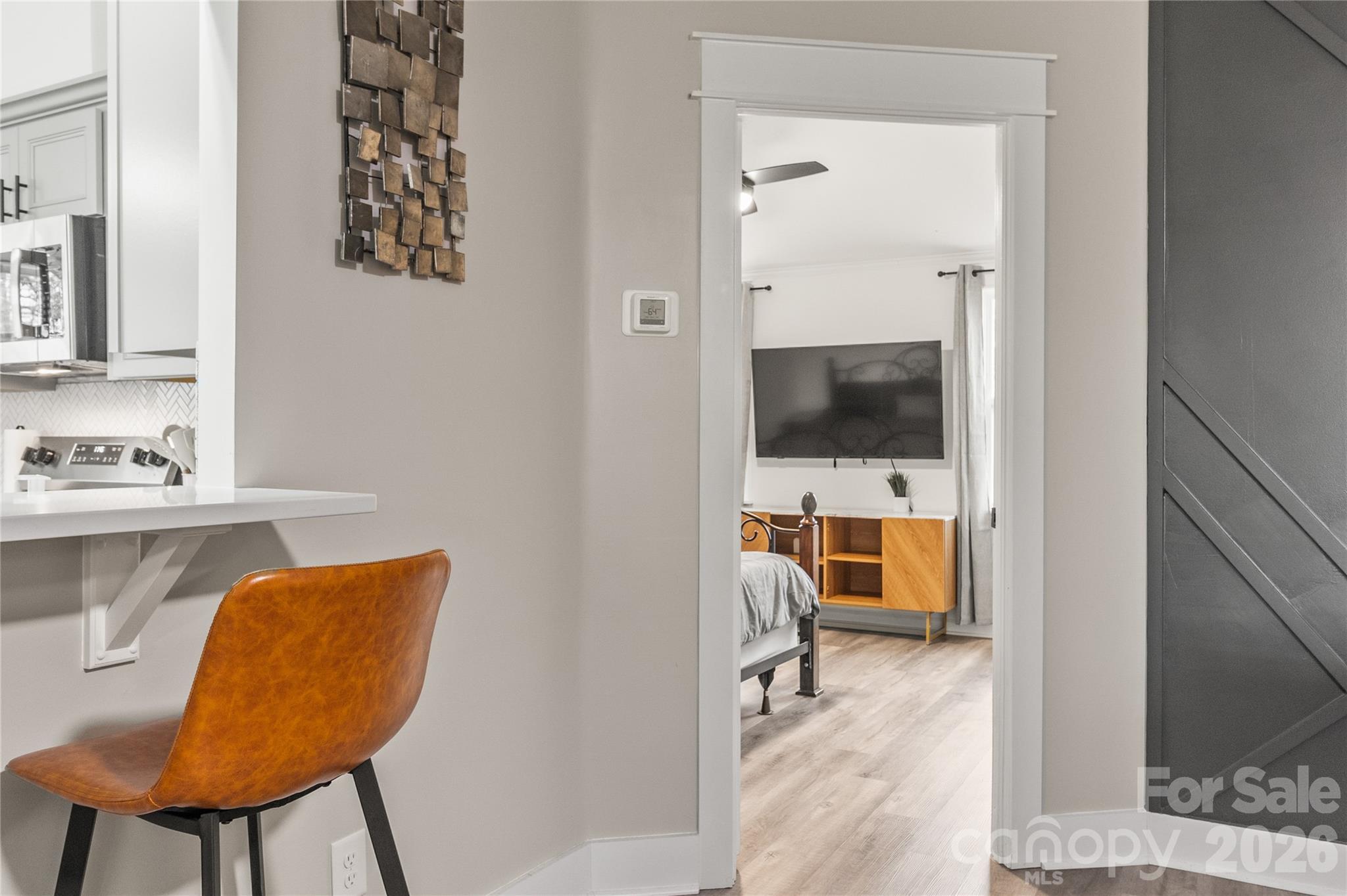 176 Odell School Road Concord, NC 28027 - Photo 19 of 46 a view of hallway with chair and mirror