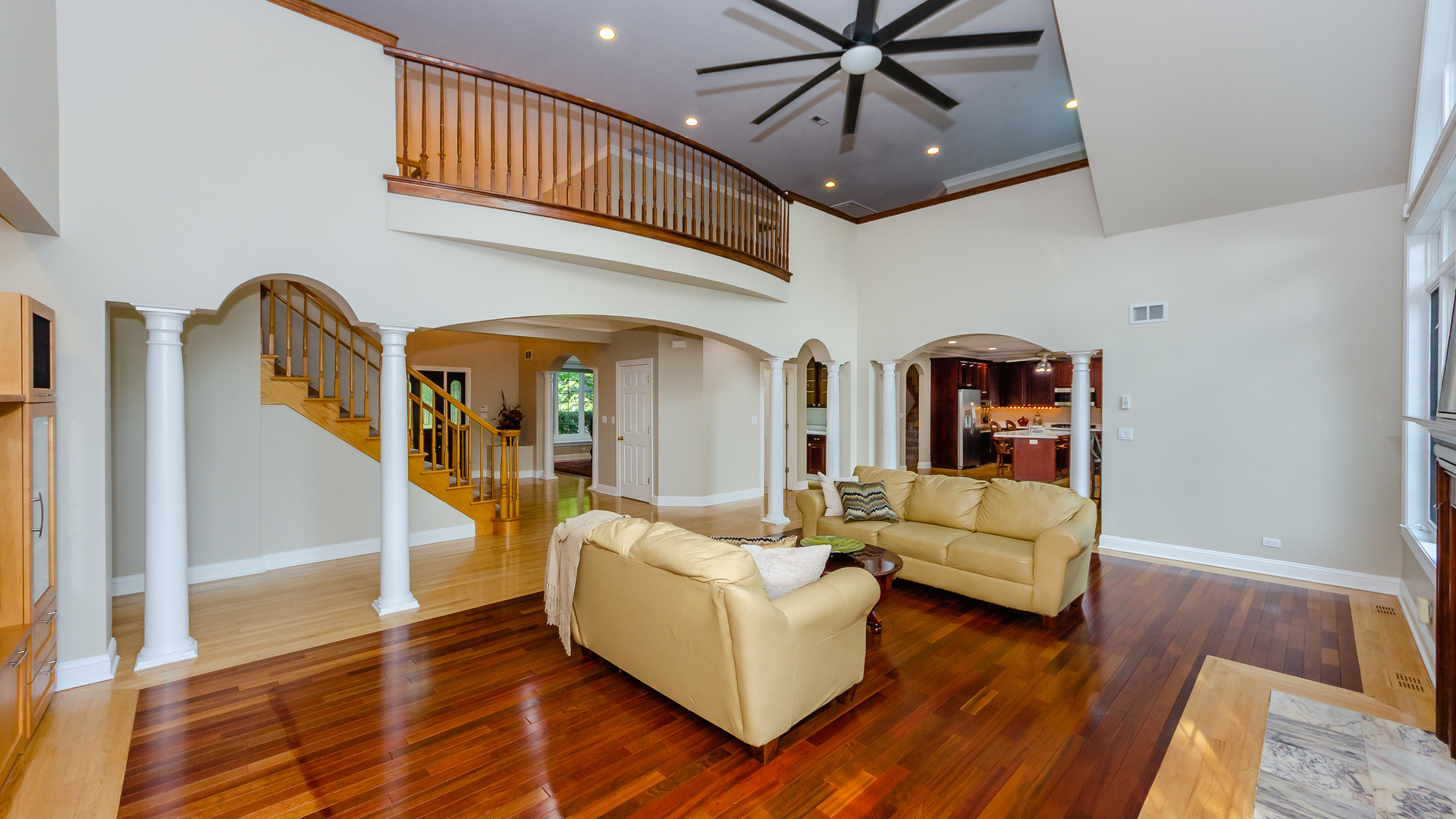 230 Devon Drive Burr Ridge, IL 60527 - Photo 28 of 94 a living room with furniture and a ceiling fan