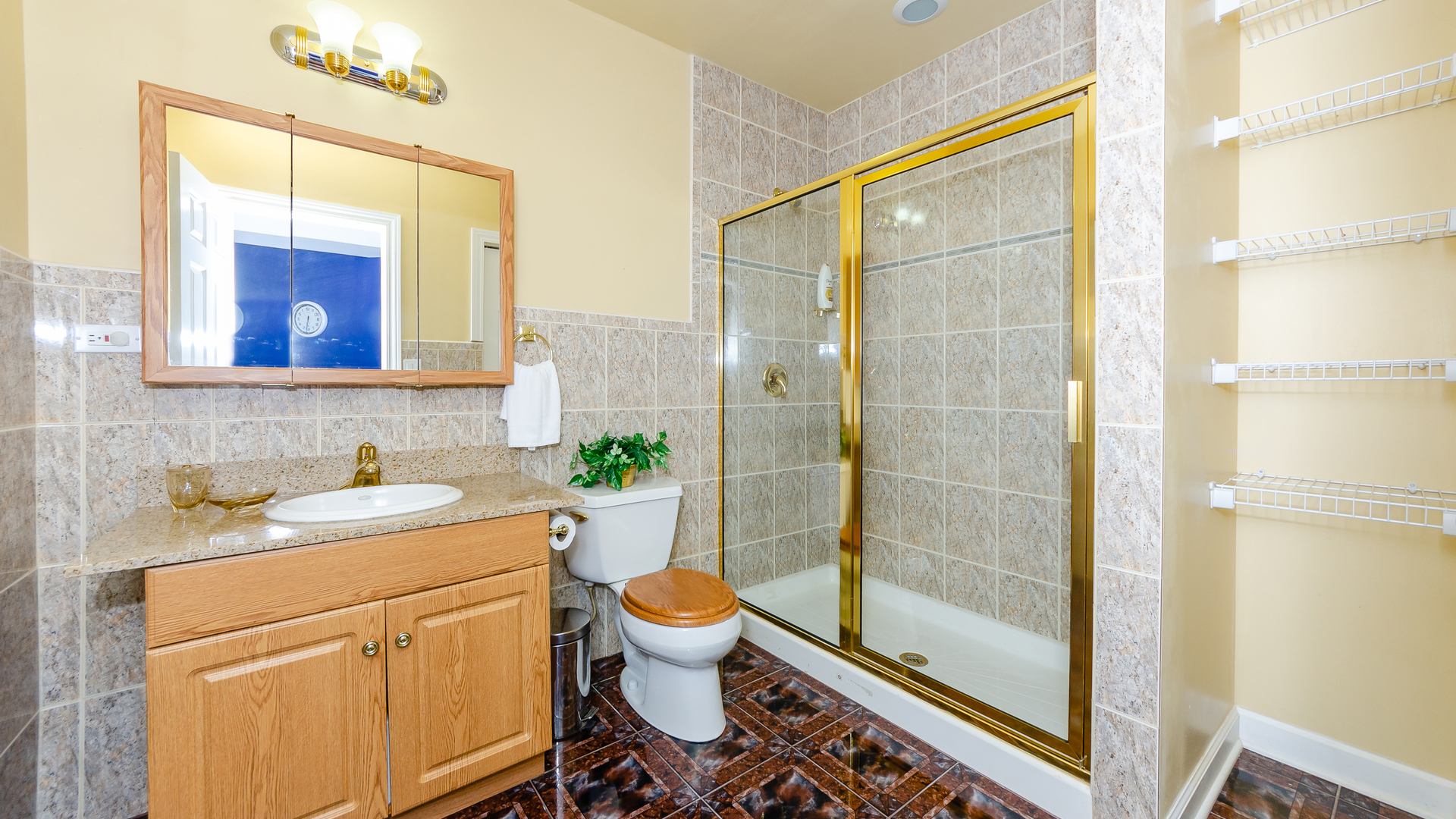 230 Devon Drive Burr Ridge, IL 60527 - Photo 80 of 94 a bathroom with a sink a toilet and shower