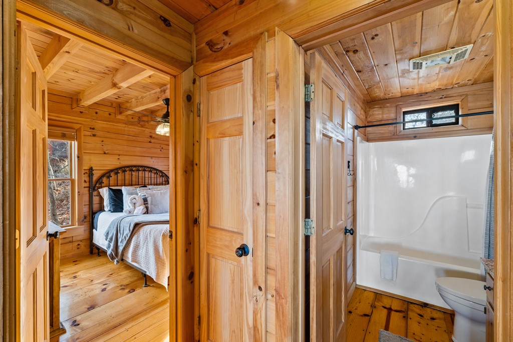 907 Ripshin Mountain Road Blue Ridge, GA 30513 - Photo 20 of 55 a view of a balcony with furniture