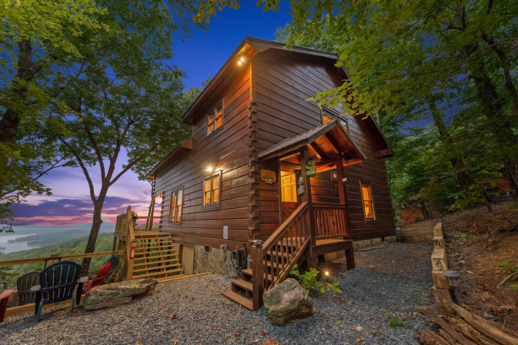 907 Ripshin Mountain Road Blue Ridge, GA 30513 - Photo 46 of 55 a view of a house with a yard