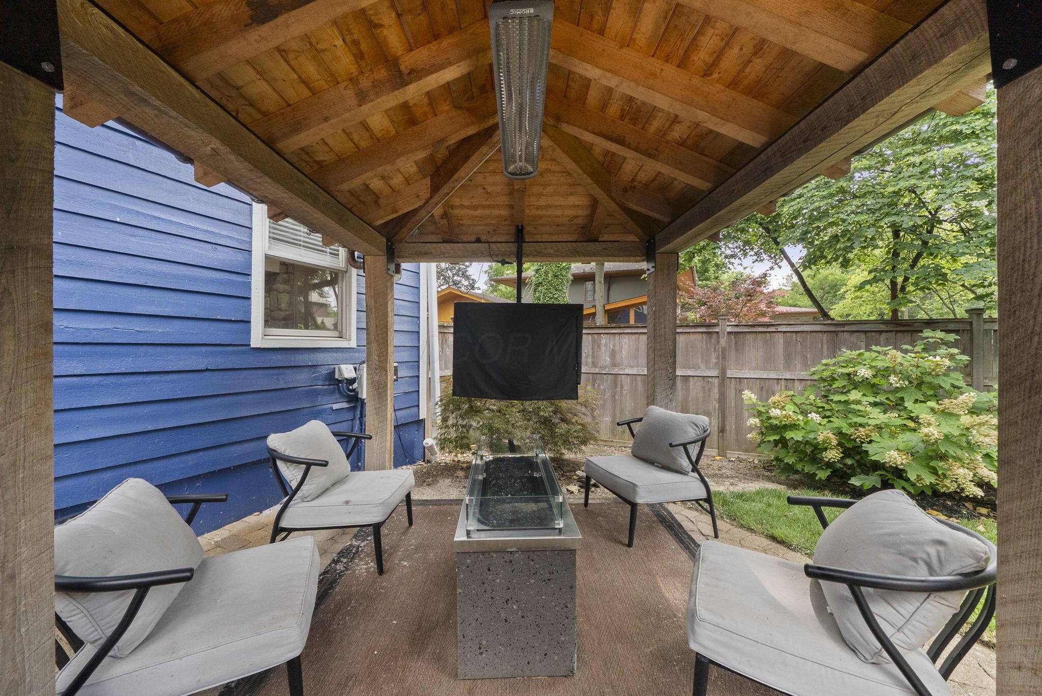 1851 Berkshire Road Columbus, OH 43221 - Photo 86 of 125 Gazebo and gas firepit