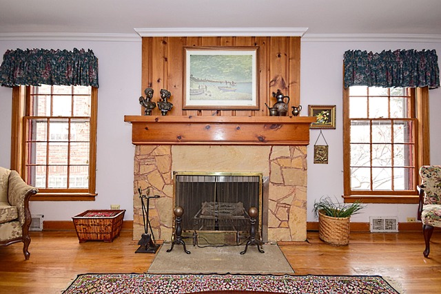 489 Uvedale Road Riverside, IL 60546 - Photo 4 of 25 a living room with furniture a fireplace and windows