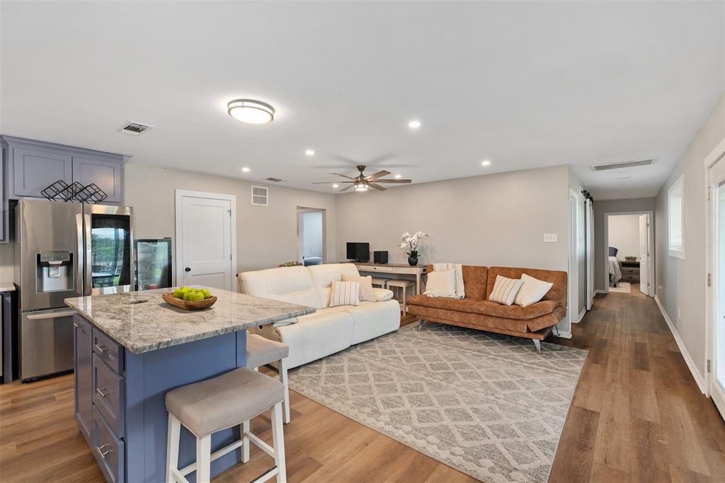 2129 Hcr 3322 Loop Hubbard, TX 76648 - Photo 25 of 38 Downstairs living and kitchen.