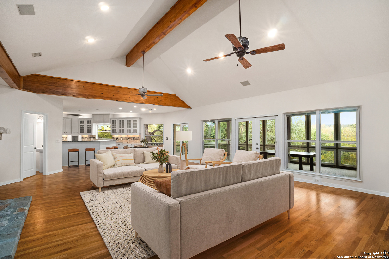 1245 Phantom Rider Trail Spring Branch, TX 78070 - Photo 3 of 48 a living room with furniture and a large window