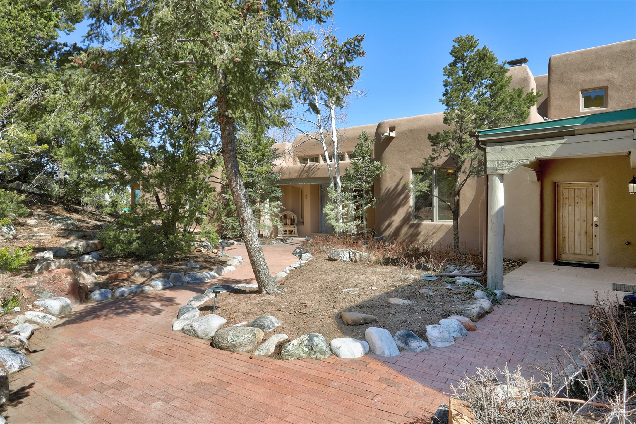 1230 Bishops Lodge Road Santa Fe, NM 87501 - Photo 1 of 1 Welcome Main House Entry Courtyard