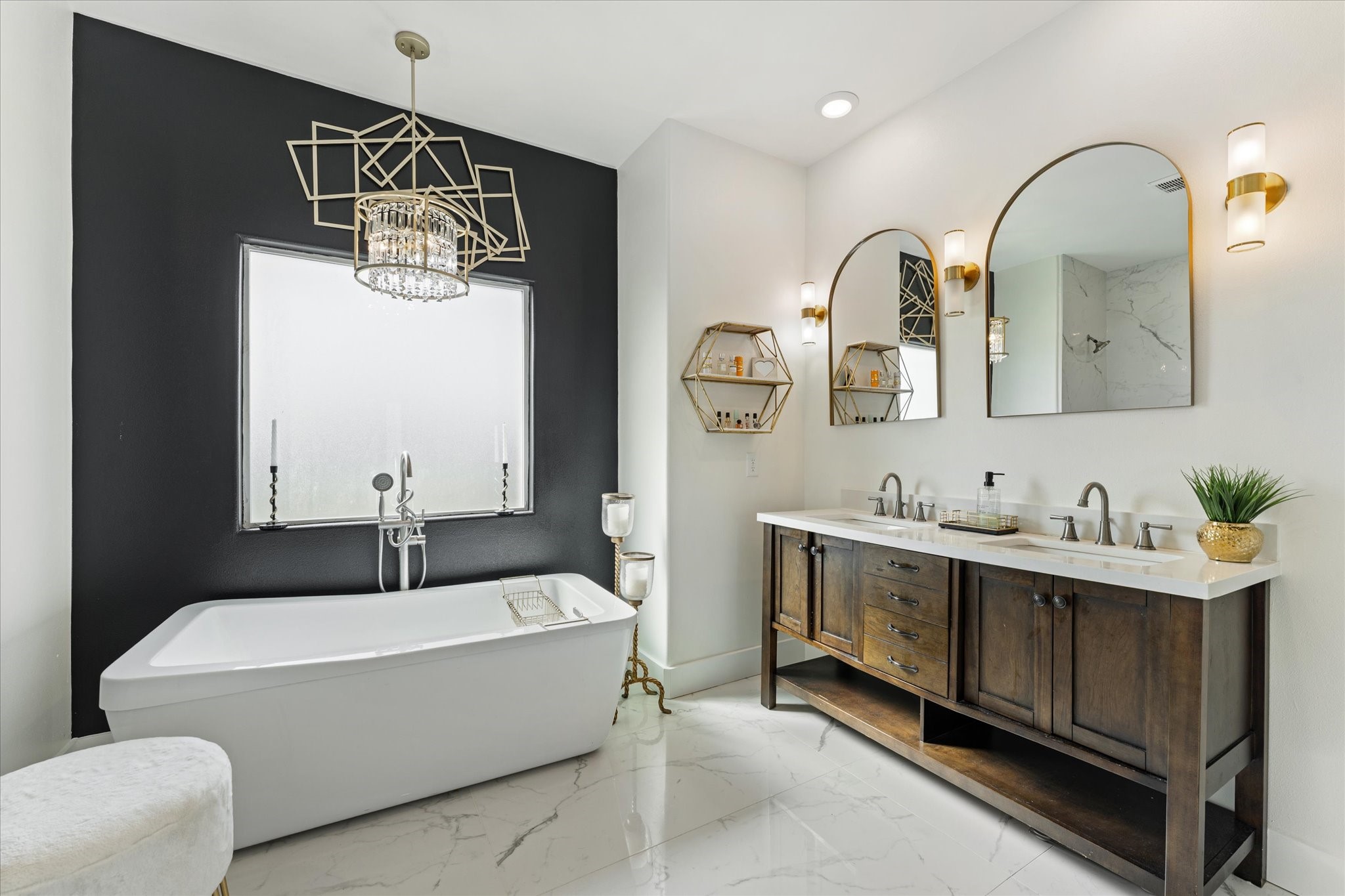 4627 County Road 63 Rosharon, TX 77583 - Photo 16 of 34 a bathroom with a sink and a mirror