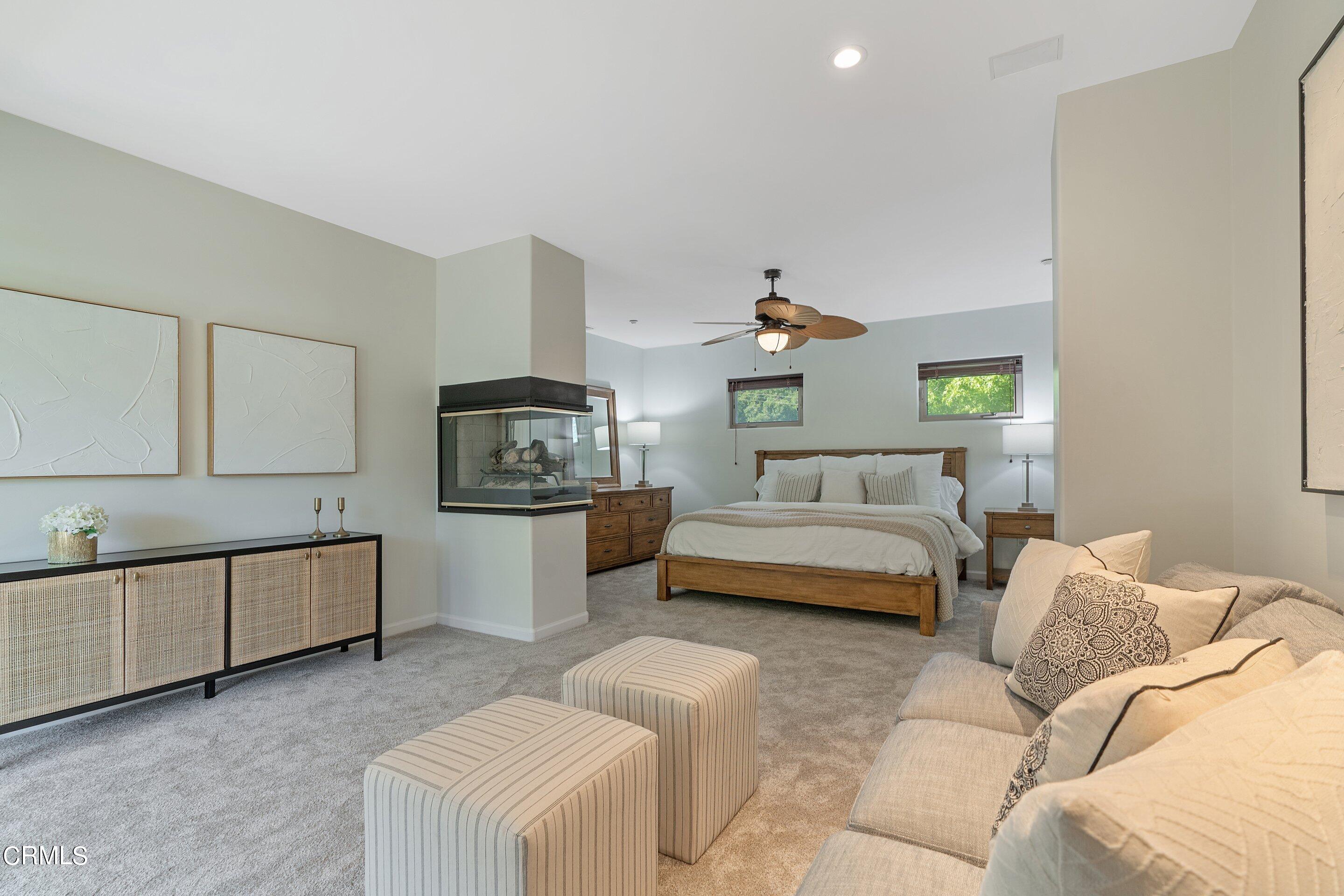 3710 Cedarbend Drive La Crescenta, CA 91214 - Photo 30 of 73 a bedroom with furniture and a wooden floor