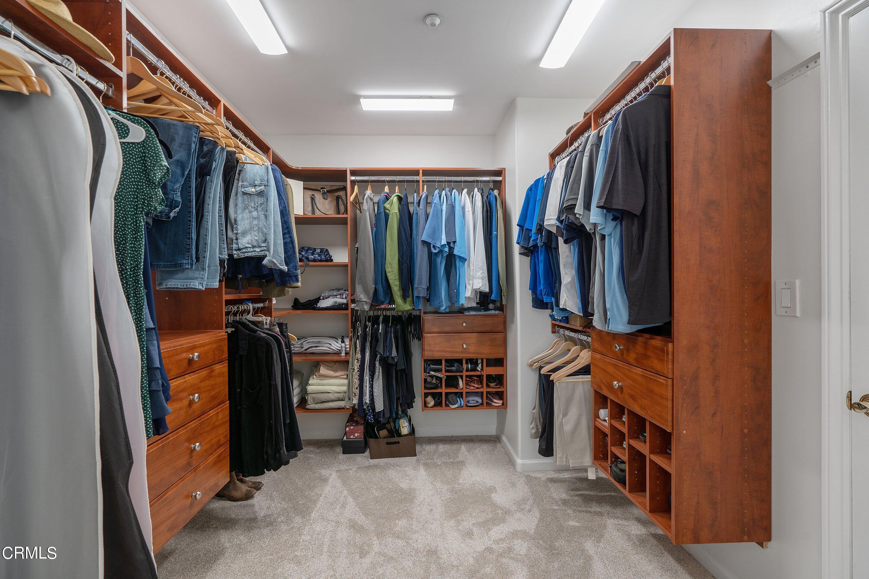 3710 Cedarbend Drive La Crescenta, CA 91214 - Photo 39 of 73 a view of walk in closet with clothes and shoes