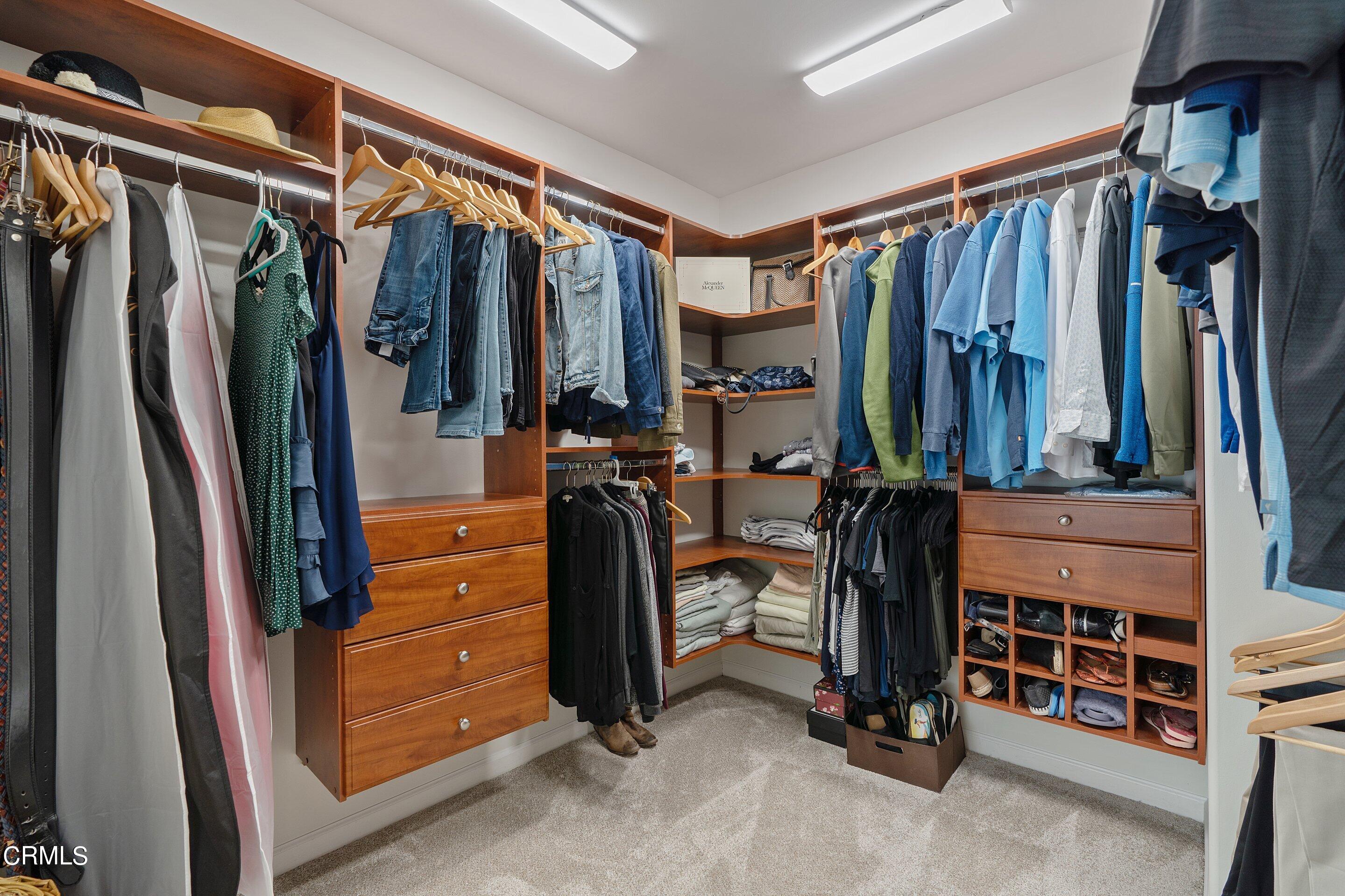 3710 Cedarbend Drive La Crescenta, CA 91214 - Photo 40 of 73 a view of walk in closet with clothes and shoes