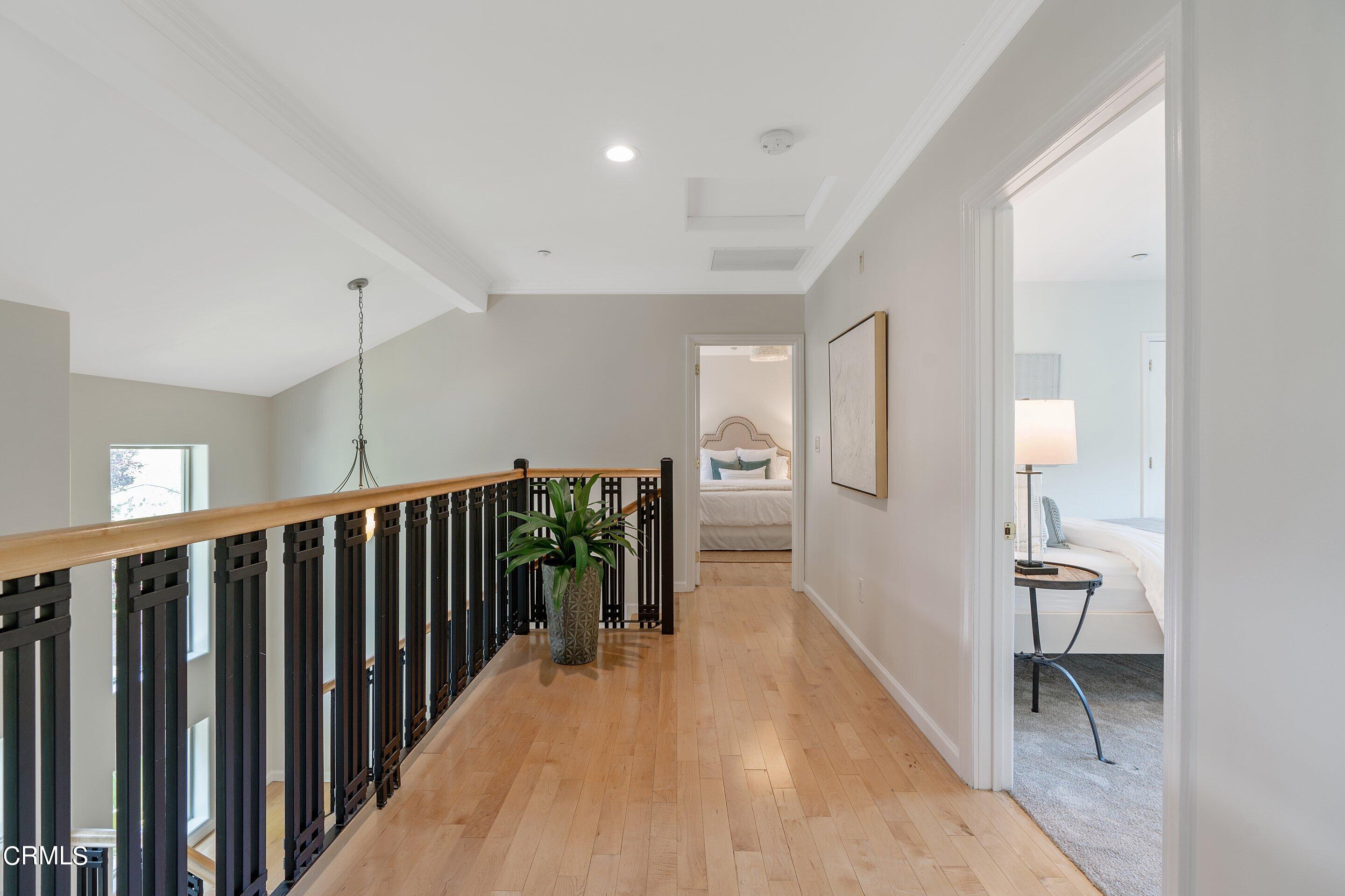 3710 Cedarbend Drive La Crescenta, CA 91214 - Photo 41 of 73 a view of a hallway with a livingroom and a bathroom