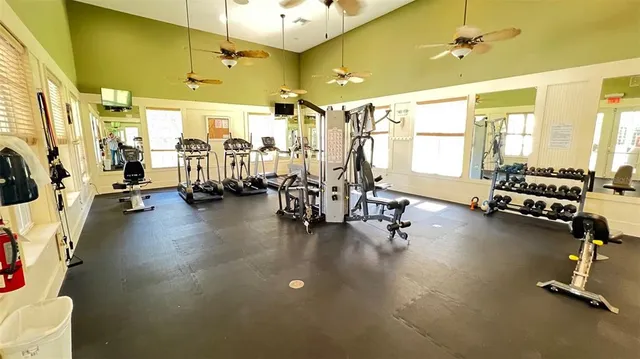 an empty room with closet area