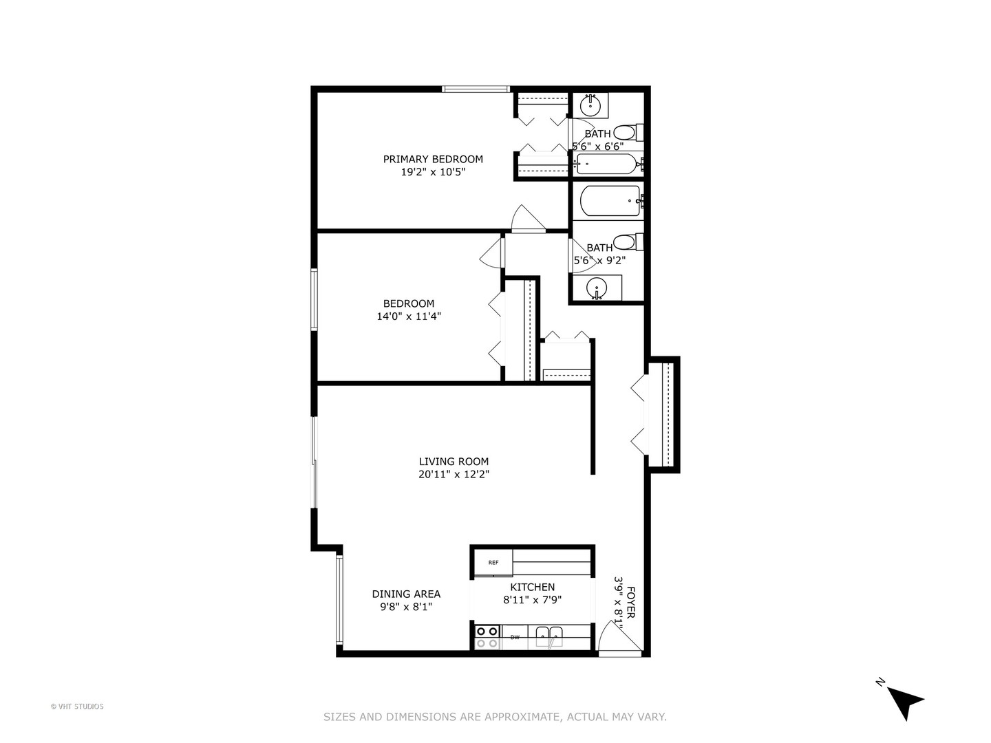 3026 Roberts Drive, Unit 4 Woodridge, IL 60517 - Photo 16 of 19 a picture of a floor plan