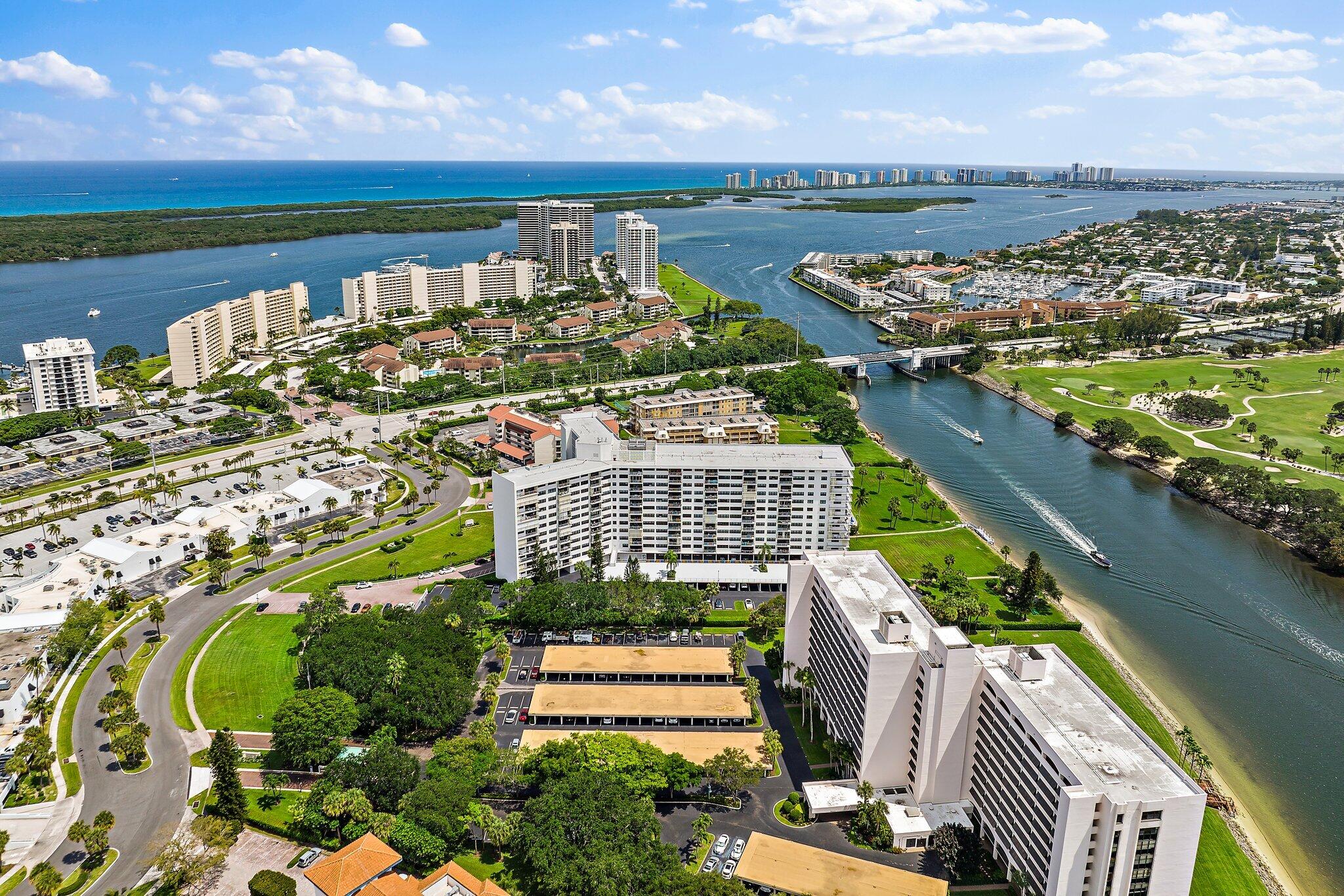 336 Golfview Road, Unit 719 North Palm Beach, FL 33408 - Photo 67 of 72 a view of a city and an ocean view