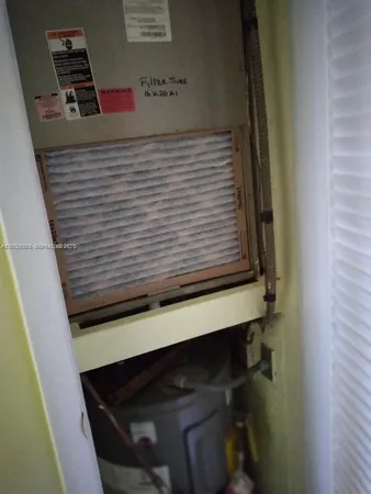 a view of balcony with a palm tree