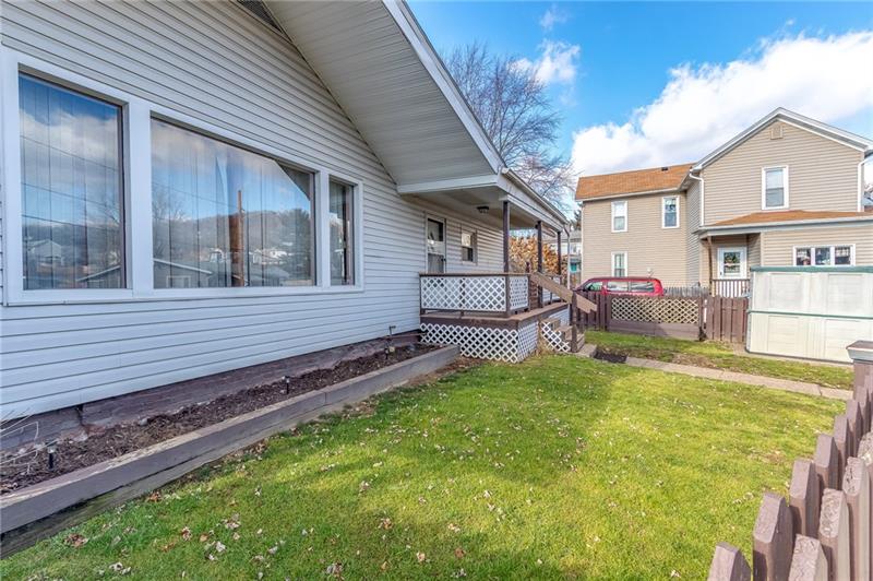 590 Jefferson Street Rochester, PA 15074 - Photo 12 of 15 Fenced in yard - nice size covered porch