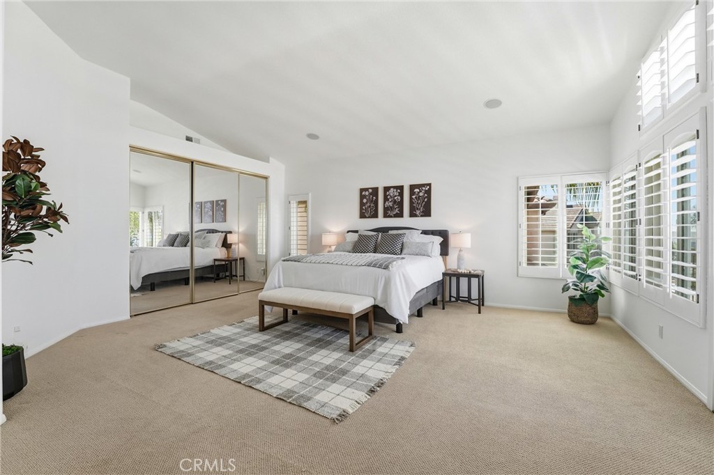 21581 Hummingbird Street Rancho Santa Margarita, CA 92679 - Photo 21 of 56 Primary Bedroom with Plantation Shutters & Balcony