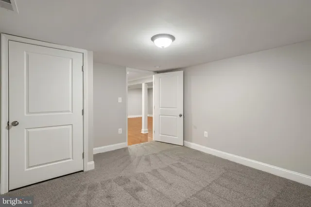 a view of an empty room