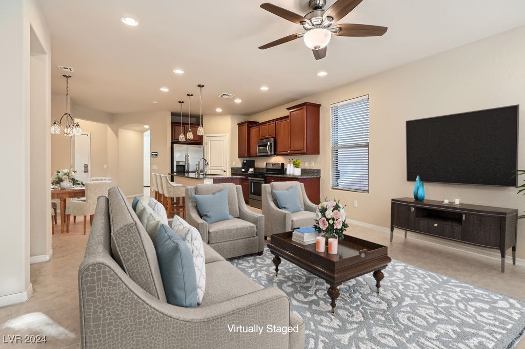 6989 Florido Road Las Vegas, NV 89178 - Photo 9 of 36 Downstairs, Virtually Staged