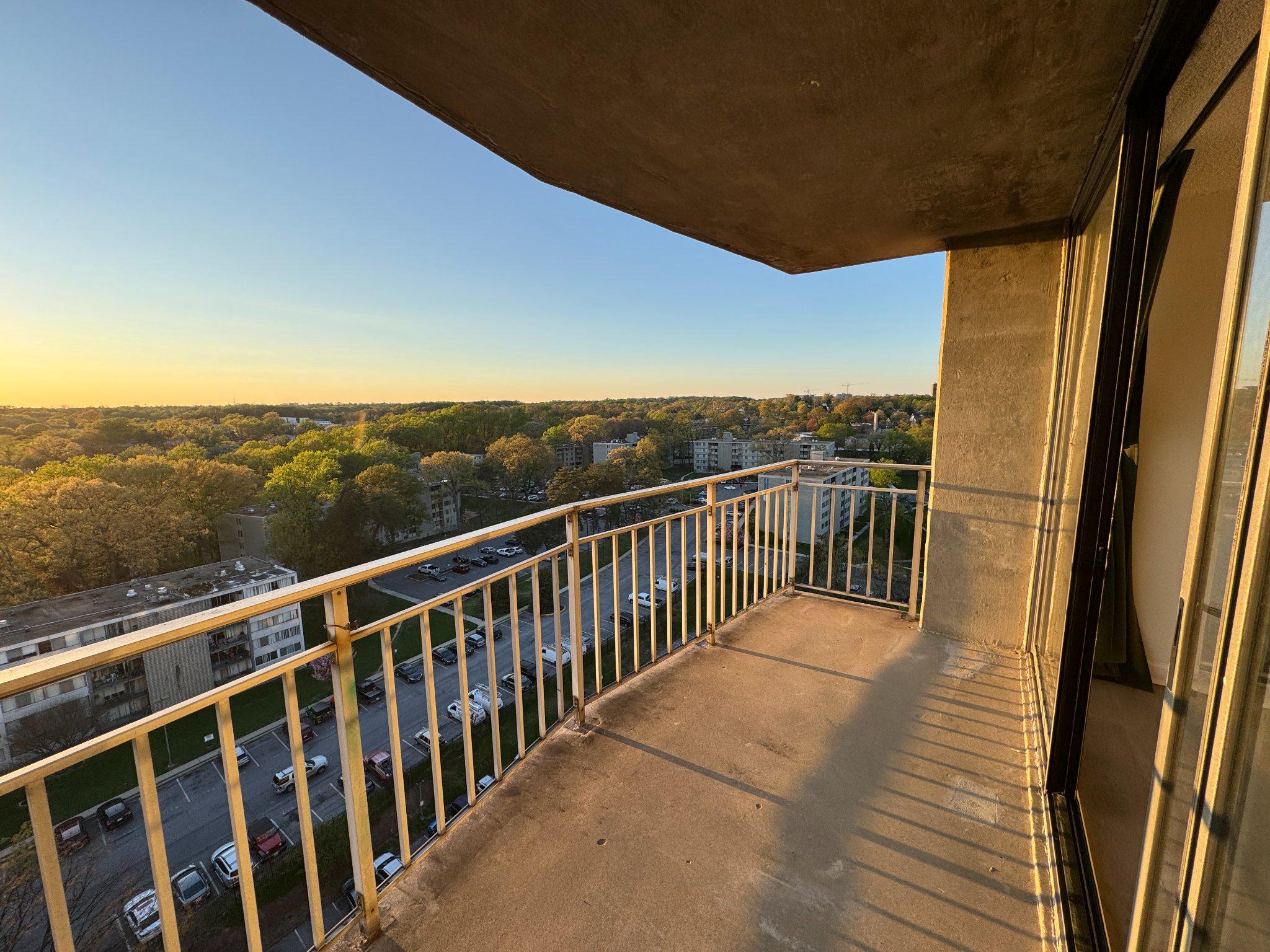 1836 Metzerott Road, Unit 1722 Hyattsville, MD 20783 - Photo 6 of 17 Sunset view 2 from a serene balcony.